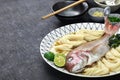 Tai somen, Japanese sea bream noodles Royalty Free Stock Photo