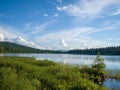 Taiga lake in Ergaki Nature Park Royalty Free Stock Photo