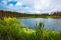 Taiga lake. Siberia,Russia Royalty Free Stock Photo