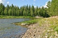 Taiga river in the Northern Urals.