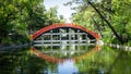 The Taiko Drum Bridge of Sumiyoshi Taisha Grand Shrine at osaka , Japan