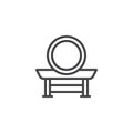 Taiko drum outline icon