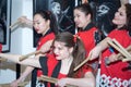 Taiko drummers girls
