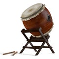 Taiko drums. Traditional Japanese instrument Royalty Free Stock Photo