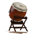Taiko drums. Traditional Japanese instrument Royalty Free Stock Photo