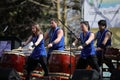 Taiko music in Buenos Aires argentina Royalty Free Stock Photo