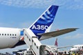 Tail of an Airbus A350-900 XWB test aircraft at Singapore Airshow