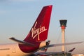 Tail aircompany Virgin Royalty Free Stock Photo