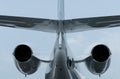 Tail of business jet Royalty Free Stock Photo