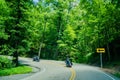 Tail of the dragon scenic road in great smoky mountains