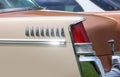 Tail lamp of the classical muscle car at traditional Sunday Cruise in Milford, Michigan, USA Royalty Free Stock Photo