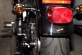 Tail lights of motorcycle Royalty Free Stock Photo