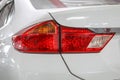 Tail lights ot sedan car