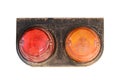 Tail lights of truck Royalty Free Stock Photo