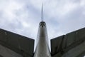 Tail on a old decommissioned Boeing 747 Royalty Free Stock Photo