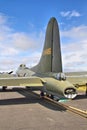 Tail section of a B-17 Flying Fortress