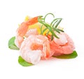 Tail of shrimp with fresh lemon