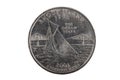 Rhode Island Tail United States Quarter Coin Royalty Free Stock Photo