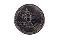 Tail Side Of US Lewis And Clark Nickle Coin Royalty Free Stock Photo