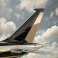 Airplane Tail and Wing Royalty Free Stock Photo