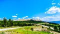 Tailings Mount at the Highland Valley Copper Mine in Canada Royalty Free Stock Photo