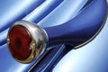 Taillight on blue automobile Royalty Free Stock Photo