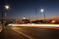 Miami Drawbridge - Taillights in the Twilights Royalty Free Stock Photo