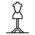 Tailor dummy icon, outline style