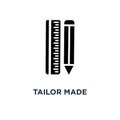 tailor made icon. tailor made concept symbol design, vector illu