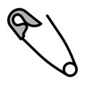 Tailor Safety Pin Icon Royalty Free Stock Photo