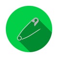 Tailor Safety Pin Icon Royalty Free Stock Photo