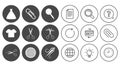 Tailor, sewing and embroidery icons. Scissors. Royalty Free Stock Photo