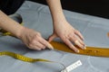 Tailor Sews a Dress 2 Royalty Free Stock Photo