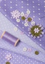 Tailoring Hobby Accessories. Sewing Craft Kit Royalty Free Stock Photo
