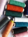 Tailoring matirial mullti color polyester thread rolls