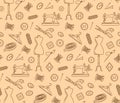 Tailoring Set Seamless Pattern