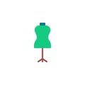 Tailors dummy flat icon