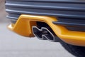 Tailpipe sports car Royalty Free Stock Photo