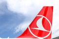 Tailplane of Turkish Airlines Airplane Royalty Free Stock Photo