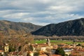 Tain L Ermitage village,in March, raw weather Royalty Free Stock Photo