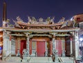 Night exterior view of the Tainan Grand Mazu Temple