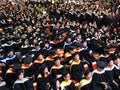 Graduates Listen to a Speech