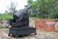 The Cannon at Eternal Golden Castle Erkunshen Battery in Tainan, Taiwan. Royalty Free Stock Photo