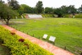 The Training field at Eternal Golden Castle Erkunshen Battery in Tainan, Taiwan. Royalty Free Stock Photo