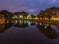 Anping small fort at night