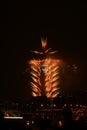 Taipei 101 firework Royalty Free Stock Photo