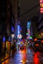 Taipei back streets at night