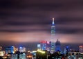 Taipei city night view Royalty Free Stock Photo