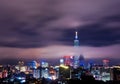 Taipei city night view Royalty Free Stock Photo