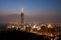 Taipei City Skyline by Night